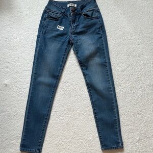 C’est Toi jeans women 5 Junior blue distressed high waisted skinny casual school